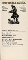 Libretto di sala - 1979 - Balestracci, Toffano, Mosca, Hesseling, Terenzio, Hoogland, Denti e Vesselinova