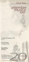 Libretto di sala - 1997 - Ingrid Fliter