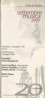 Libretto di sala - 1997 - Ensemble Intercontemporain