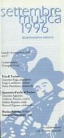 Libretto di sala - 1996 - Trio di Torino e Quartetto d'Archi di Torino