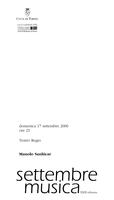 Libretto di sala - 2000 - Manolo Sanlúcar