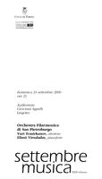 Libretto di sala - 2000 - Orchestra Filarmonica di San Pietroburgo