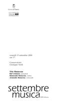 Libretto di sala - 2000 - Trio Matacena