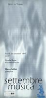 Libretto di sala - 1999 - Marco Sollini