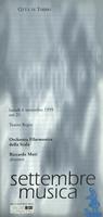 Libretto di sala - 1999 - Orchestra Filarmonica della Scala