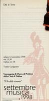 Libretto di sala - 1998 - Compagnia di Opera di Pechino della Città di Dalian