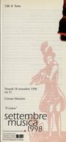 Libretto di sala - 1998 - Proiezione del film Il Golem di Paul Wegener