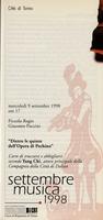 Libretto di sala - 1998 - Dietro le quinte dell'Opera di Pechino