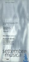 Libretto di sala - 1999 - Dino Saluzzi e Rosamunde Quartett