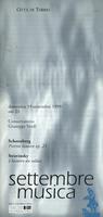 Libretto di sala - 1999 - Schoenberg e Stravinsky