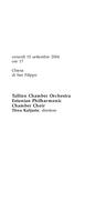 Libretto di sala - 2004 - Terzo incontro musicale con Arvo Pärt