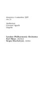 Libretto di sala - 2005 - London Philharmonic Orchestra