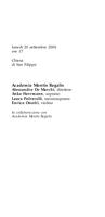 Libretto di sala - 2004 - Academia Montis Regalis