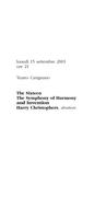 Libretto di sala - 2003 - The Sixteen e The Symphony of Harmony and Invention