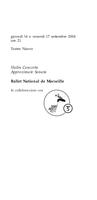 Libretto di sala - 2004 - Violin Concerto e Approximate Sonata
