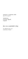 Libretto di sala - 2004 - Jazz on a september's day