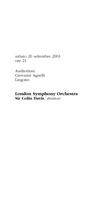 Libretto di sala - 2003 - London Symphony Orchestra