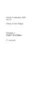 Libretto di sala - 2005 - Omaggio a Henri Dutilleux. 2° concerto