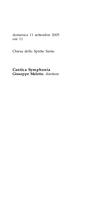 Libretto di sala - 2005 - Cantica Symphonya