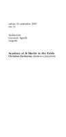 Libretto di sala - 2005 - Academy of St. Martin in the Fields