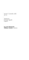 Libretto di sala - 2006 - Les Arts Florissants