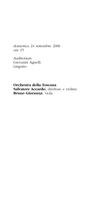 Libretto di sala - 2006 - Orchestra della Toscana