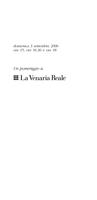 Libretto di sala - 2006 - Un pomeriggio alla Venaria Reale