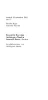 Libretto di sala - 2005 - Ensemble Europeo Antidogma Musica