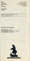 Libretto di sala - 1982 - Antidogma Art -Ensemble