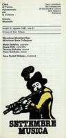 Libretto di sala - 1981 - Münchner MotettenChor e Münchner Bach Collegium