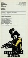 Libretto di sala - 1981 - Capella Bydgostiensis