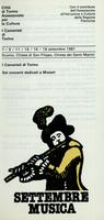 Libretto di sala - 1981 - Sei Concerti dedicati a Mozart (7-9-11-15-16 -18 settembre 1981)