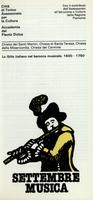 Libretto di sala - 1981 - Lo Stile italiano nel barocco musicale, 1600 -1750 (28-30-31 agosto e 1-2-8-11-14-15-17-18 settembre 1981)