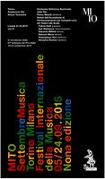 Libretto di sala - 2015 - Concerto di gala in occasione della 67° edizione del Prix Italia nell'ambito della Giornata Internazionale della Pace