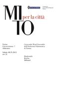 Libretto di sala - 2012 - Crescendo Wind Ensemble dell'Orchestra Filarmonica di Torino
