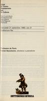 Libretto di sala - 1983 - Orchestre de Paris