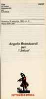 Libretto di sala - 1984 - Angelo Branduardi per l'Unicef
