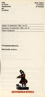 Libretto di sala - 1984 - Il Complesso Barocco