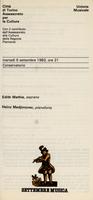 Libretto di sala - 1983 - Edith Mathis ed Heinz Medjimorec