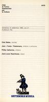 Libretto di sala - 1985 - Concerto jazz