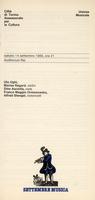 Libretto di sala - 1985 - Uto Ughi, Marise Regard, Dino Asciolla, Franco Maggio Ormezowsky ed Alfred Stengel