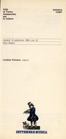 Libretto di sala - 1985 - Luciano Fornero