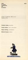 Libretto di sala - 1985 - Friedrich Gulda, Ursula Anders, Wayne Darling e Michael Honzak