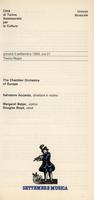 Libretto di sala - 1985 - The Chamber Orchestra of Europe