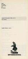 Libretto di sala - 1986 - Guido Donati