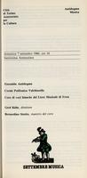 Libretto di sala - 1986 - Ensemble Antidogma, Corale Polifonica Valchiusella e Coro di voci bianche del Liceo Musicale di Ivrea