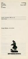 Libretto di sala - 1986 - Musiche dal Fitzwilliam Virginal Book