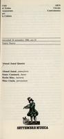 Libretto di sala - 1986 - Ahmad Jamal Quartet