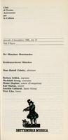Libretto di sala - 1986 - Der Münchner Motettenchor e Residenzorchester München