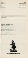 Libretto di sala - 1986 - Orchestra Sinfonica e Coro della RAI di Torino